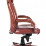 Кресло руководителя Бюрократ T-9922WALNUT светло-коричневый Leather Eichel кожа крестовина металл/дерево (T-9922WALNUT/CHOK)