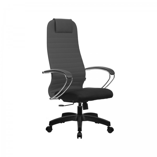 Кресло Metta BK 10 темно-серый, сетка/ткань, крестовина пластик Pl