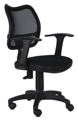 Офисное кресло Бюрократ CH-797AXSN/26-28 (Спинка черная сетка, сиденье черное 26-28, Т-образные подлокотники)