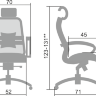 Кресло руководителя САМУРАЙ С-2.03 (SAMURAI S-2.03) синий с подголовником