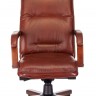 Кресло руководителя Бюрократ T-9927WALNUT светло-коричневый Leather Eichel кожа крестовина металл/дерево (T-9927WALNUT/CHOK)