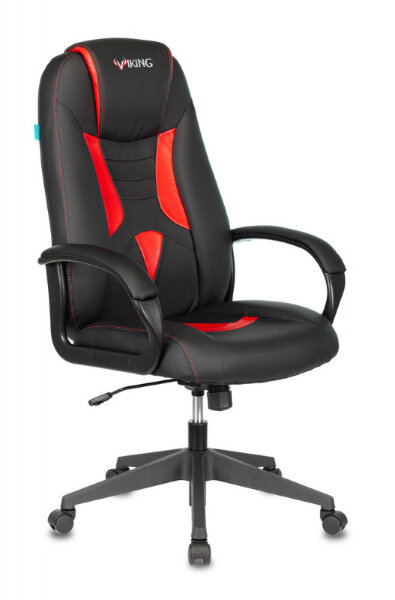 Кресло игровое Бюрократ VIKING-8N/BL-RED черный/красный искусственная кожа