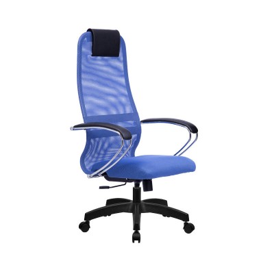 Кресло Metta BK 8 синий, сетка/ткань, крестовина пластик Pl