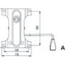 Механизм качания для кресла ТОП-ГАН 148х200 мм (универсальный)