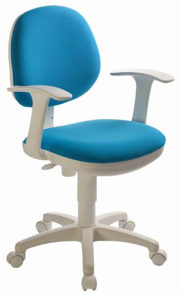 Кресло детское Бюрократ CH-W356AXSN голубой (пластик белый)