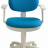 Кресло детское Бюрократ CH-W356AXSN голубой (пластик белый)