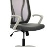 Кресло руководителя Бюрократ MC-W411-H/DG/26-25 серый TW-04 сиденье серый 26-25 сетка/ткань (пластик белый)