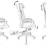 Кресло руководителя Бюрократ MC-W411-H/DG/26-25 серый TW-04 сиденье серый 26-25 сетка/ткань (пластик белый)