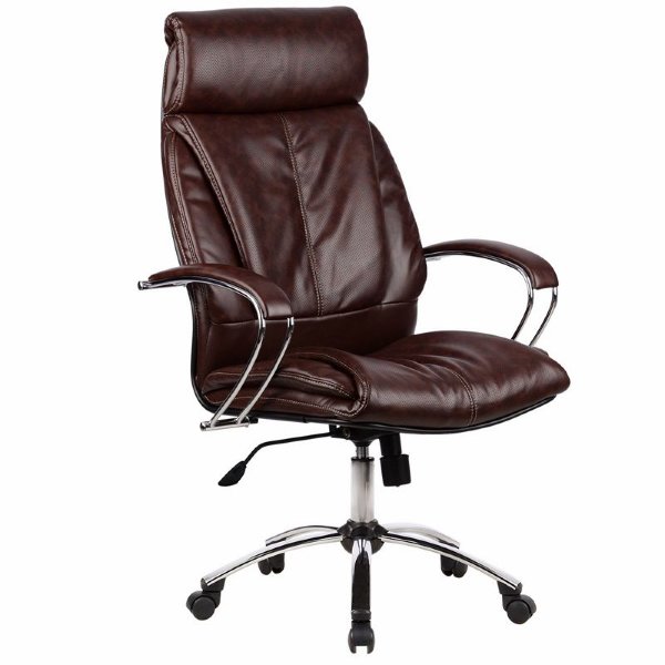 Кресло руководителя Metta LK-13 CH 723 коричневый, перфорированная кожа
