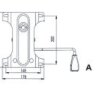 Усиленный механизм качания для кресла ТОП-ГАН 148х200 мм (универсальный)