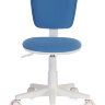 Кресло детское Бюрократ CH-W204NX/26-24 голубой 26-24 (пластик белый)