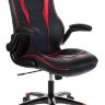 Кресло игровое Бюрократ VIKING-2/BL+RED черный/красный искусственная кожа