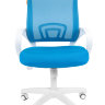 Офисное кресло CHAIRMAN 696 белый пластик TW голубой