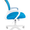 Офисное кресло CHAIRMAN 696 белый пластик TW голубой