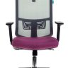 Кресло руководителя Бюрократ MC-612-H/DG/BERRY серый TW-04 сиденье розовый BAHAMA сетка/ткань крестовина хром