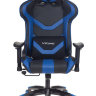 Кресло игровое Бюрократ CH-772N/BL+BLUE две подушки черный/синий искусственная кожа (пластик черный)