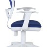Офисное кресло Бюрократ CH-W797/BL/TW-10 (белый пластик, спинка синяя сетка, сиденье синее TW-10)