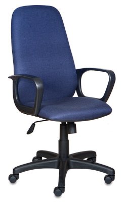 Кресло руководителя Бюрократ CH-808AXSN/Bl&Blue черный/синий 12-191
