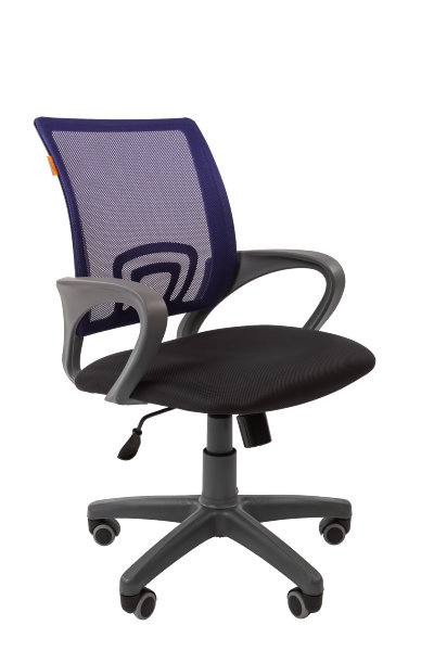 Офисное кресло CHAIRMAN 696 серый пластик TW-12/TW-05 синий