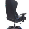 Кресло игровое Бюрократ CH-773N/BL+BLUE одна подушка черный/синий искусственная кожа