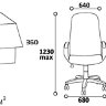 Кресло руководителя CHAIRMAN 279 (CH-279) (ткань TW-13) бордовый