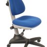 Кресло детское Бюрократ KD-2/G/TW-10 (серый пластик,  ткань синяя TW-10)