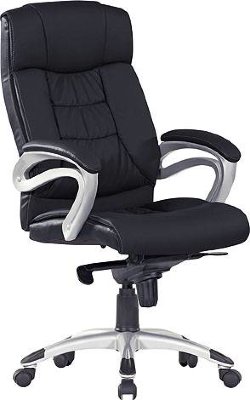 Кресло George Black ЭкоКожа (черный) до 250 кг
