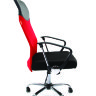 Офисное кресло CHAIRMAN 610 ткань 15-21 черный + TW красный