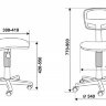 Офисное кресло Бюрократ CH-299/G/15-48 (спинка серая сетка, сиденье серая ткань 15-48)