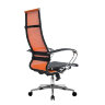 Кресло Metta SK-1-BK Комплект 7 оранжевый, сетка, крестовина хром Ch-2