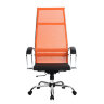 Кресло Metta SK-1-BK Комплект 7 оранжевый, сетка, крестовина хром Ch