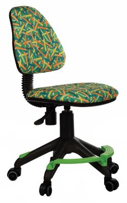 Кресло детское Бюрократ KD-4-F/PENCIL-GN зеленый карандаши