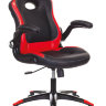 Кресло игровое Бюрократ VIKING-1N/BL-RED черный/красный искусственная кожа