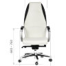 Офисное кресло CHAIRMAN BASIC кожа/кз, белый/черный N