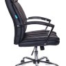 Кресло руководителя Бюрократ T-8000SL/BL+BLACK черный искусственная кожа крестовина хром, усиленное до 181 кг