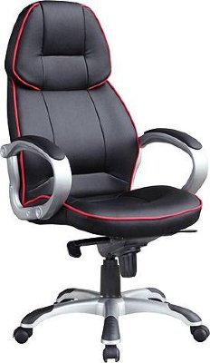 Кресло F1 Black ЭкоКожа (черный) до 250 кг