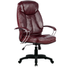 Кресло Metta LK-12 PL 722 кожа New-Leather бордовый