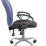 Офисное кресло CHAIRMAN 9801 Эрго ткань сид.10-128 серый/сп.10-141 голубой