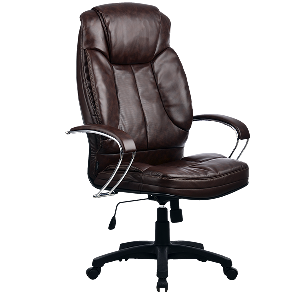 Кресло Metta LK-12 PL 723 кожа New-Leather коричневый