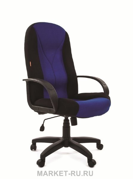 Кресло Руководителя CHAIRMAN 785 (CH-785) черный TW11, синий TW10