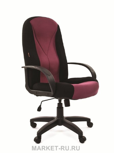 Кресло Руководителя CHAIRMAN 785 (CH-785) черный TW11, бордовый TW13