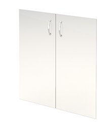 Комплект стеклянных дверей АРГО А-стл302 прозр. к широкому шкафу А-302 (71х76)
