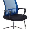 Кресло Бюрократ MC-209/BL/TW-11 спинка сетка синий TW-05 сиденье черный TW-11