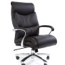 Офисное кресло Chairman 401 кожа+PU, черный