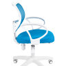 Офисное кресло CHAIRMAN 450 LT белый пластик TW голубой