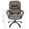 Офисное кресло Chairman  434 N вельвет серый N
