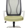 Кресло руководителя Бюрократ MC-W411-H/DG/26-32 серый TW-04 сиденье зеленый 26-32 сетка/ткань (пластик белый)