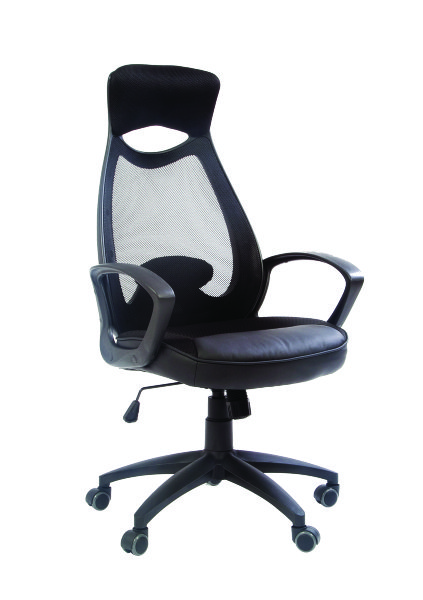 Офисное кресло Chairman 840 черный пластик  TW-01 черный