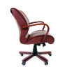 Офисное кресло CHAIRMAN 444 WD кожа коричневая