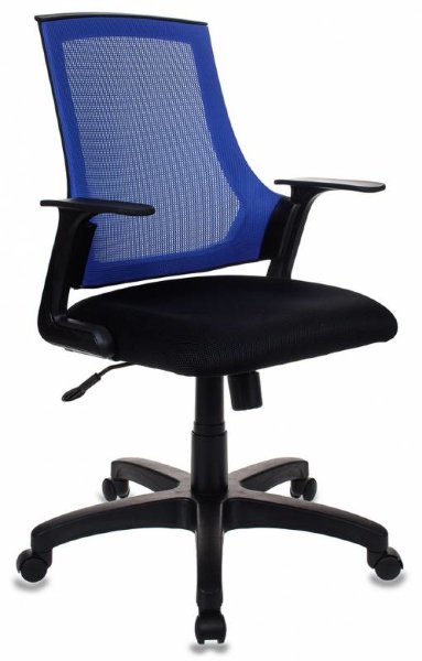 Кресло Бюрократ CH-500/BL/TW-11 спинка сетка синий сиденье черный TW-11 сетка/ткань